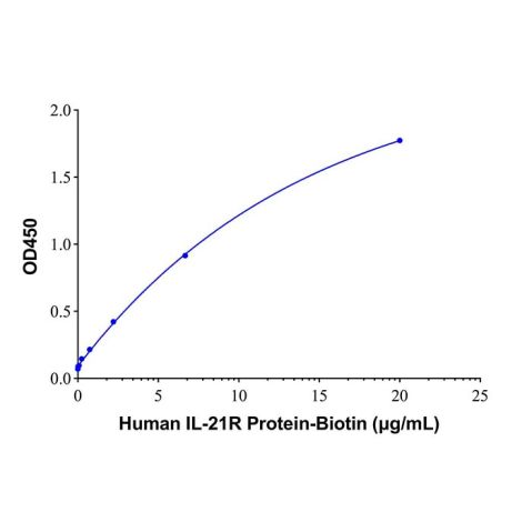 aladdin 阿拉丁 rp147505 Recombinant Human IL-21R Protein Animal Free, >92% (SDS-PAGE), Active, HEK293, C-His tag, 20-236 aa
