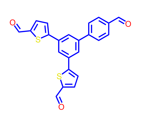 5,5'-(4'-甲酰基-[1,1'-联苯]-3,5-二基)双(噻吩-2-甲醛) 3029269-98-2