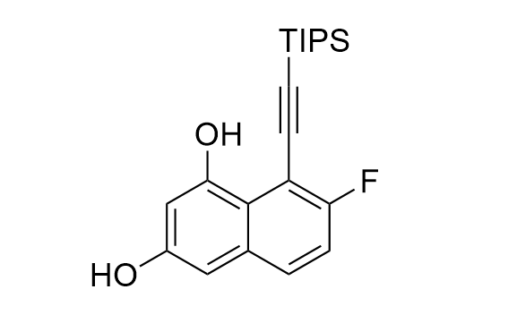 7-氟-8-((三异丙基甲硅烷基)乙炔基)萘-1,3-二醇  2621932-34-9