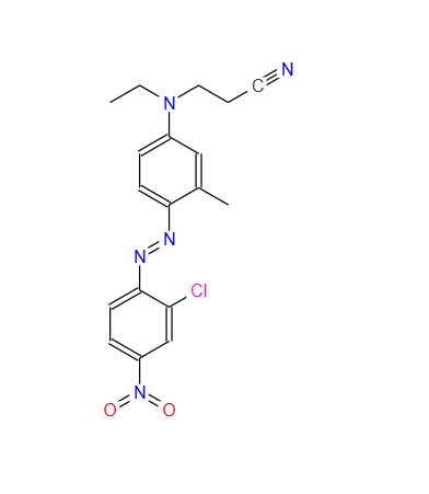 3-[[4-[(2-氯-4-硝基苯基)偶氮]-3-甲基苯基]乙氨基]丙腈；16586-43-9；3-[[4-[(2-chloro-4-nitrophenyl)azo]-3-methylphenyl]ethylamino]propiononitrile