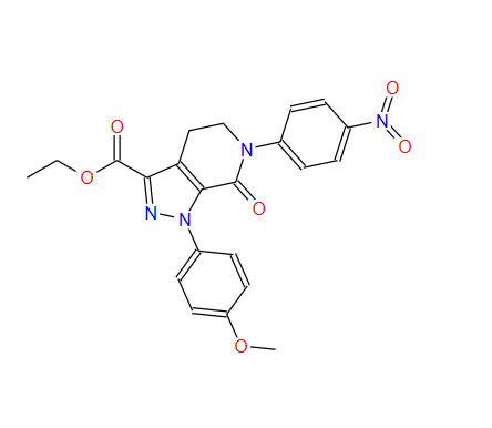 536759-91-8；4,5,6,7-四氢-1-(4-甲氧基苯基)-6-(4-硝基苯基)-7-氧代-1H-吡唑并[3,4-C]吡啶-3-羧酸乙酯