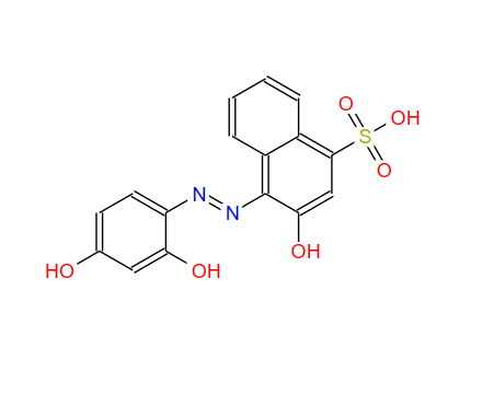 16623-47-5；4-[(2,4-dihydroxyphenyl)azo]-3-hydroxynaphthalene-1-sulphonic acid；