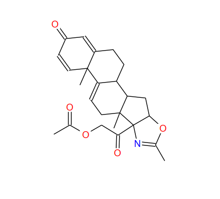 21-hydroxy-2'-methyl-16--5'H-pregna-1,4,9(11)-trieno[17,16-d]oxazole-3,20-dione 21-acetate；16119-56-5