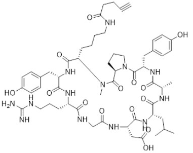 2708163-14-6，c[YRGDLAYp(NMe)K(pentynoic amide)]