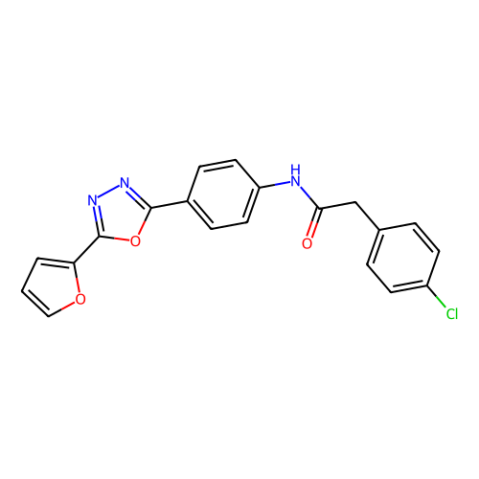 aladdin 阿拉丁 W418075 2-(4-chlorophenyl)-N-[4-[5-(2-furanyl)-1,3,4-oxadiazol-2-yl]phenyl]acetamide 370854-75-4 98%