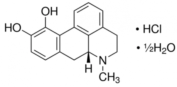 aladdin 阿拉丁 A276058 R-(?)-阿朴吗啡 盐酸盐 半水合物 41372-20-7 98%