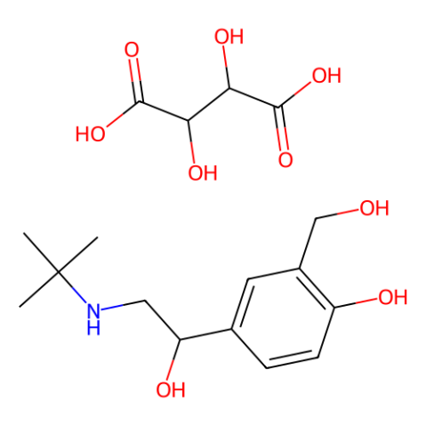 aladdin 阿拉丁 L412848 左旋沙丁胺醇酒石酸盐（2:1） 661464-94-4 99%