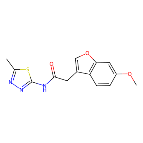 aladdin 阿拉丁 W418260 2-(6-Methoxybenzofuran-3-yl)-N-(5-methyl-1,3,4-thiadiazol-2-yl)acetamide 848066-61-5 98%