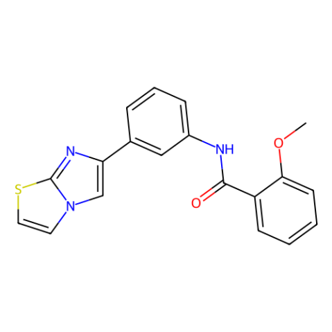aladdin 阿拉丁 W418359 N-（3-咪唑并[2，1-b][1，3]噻唑-6-基苯基）-2-甲氧基苯甲酰胺 667910-69-2 ≥98.0%