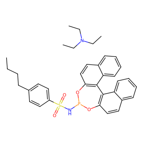 aladdin 阿拉丁 B282076 4-丁基-N-[（11bR）-二萘并[2,1-d:1',2'-f][1,3,2]二氧磷杂七环-4-基]苯磺酰胺三乙胺加合物 1150592-91-8 97%