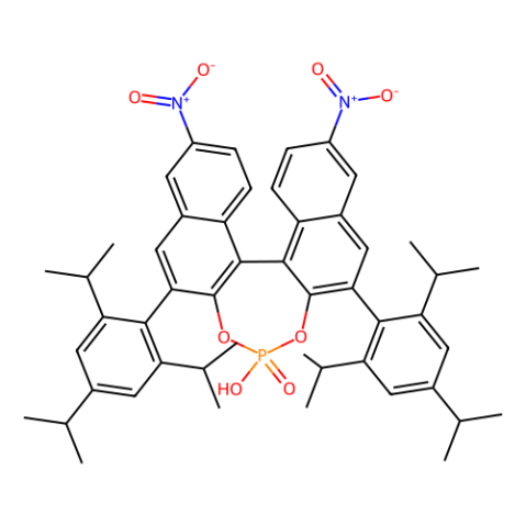 aladdin 阿拉丁 B282301 （11bR）-4-羟基-9,14-二硝基-2,6-双[2,4,6-三（1-甲基乙基）苯基]-4-氧化物-二萘并[2,1-d：1'' ，2′′-f] [1,3,2]二恶唑磷平 1535206-22-4 98%