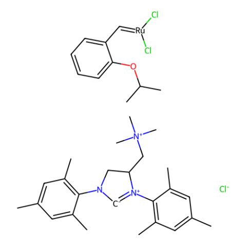 aladdin 阿拉丁 B282734 [1,3-双（2,4,6-三甲基苯基）-4-[（三甲基铵）甲基]咪唑烷基-2-亚甲基]-（2-异丙氧基亚苄基）二氯氯化钌（II）StickyCat Cl 1452227-72-3 95%