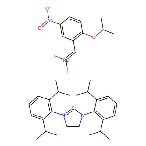 aladdin 阿拉丁 B282739 [1,3-双（2,6-二-异丙基苯基）咪唑啉-2-基] [2-异丙氧基-5-硝基苄叉基]钌（II） [nitro-Grela I2 SIPr] 1874265-00-5 95%