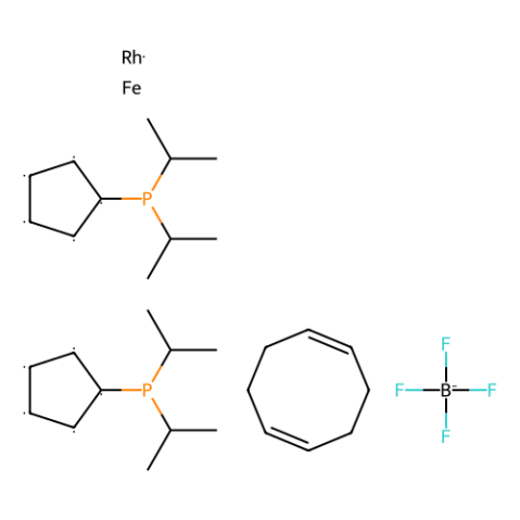 aladdin 阿拉丁 B282815 1,1''-双（二-异丙基膦基）二茂铁（1,5-环辛二烯）铑（I） 157772-65-1 ≥98%