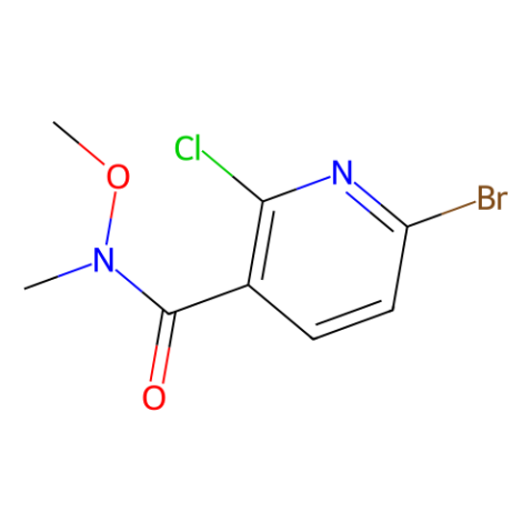 aladdin 阿拉丁 B478606 6-溴-2-氯-N-甲氧基-N-甲基烟酰胺 1142192-12-8 试剂级