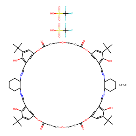 aladdin 阿拉丁 C282481 环状寡聚双[[（1S，2S）-（-）-1,2-环己烷二氨基-N，N-双（3,3-二叔丁基水杨基）三氟甲磺酸钴（III）]-5,5-双（ 2-羧乙基）醚 1252661-94-1 95%