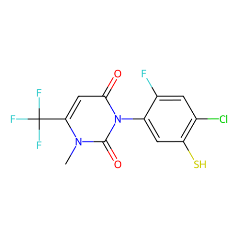 aladdin 阿拉丁 C578709 3-(4-氯-2-氟-5-巯基苯基)-1-甲基-6-(三氟甲基)嘧啶-2,4(1H,3H)-二酮 353292-92-9 98%