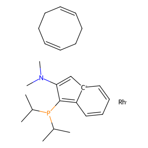 aladdin 阿拉丁 D282812 3-二异丙基亚正膦基-2-（N，N-二甲基氨基）-1H-茚（1,5-环辛二烯）铑（I） 540492-55-5 95%