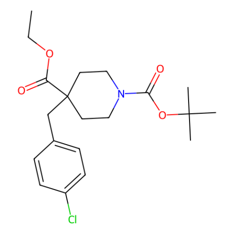 aladdin 阿拉丁 E468849 N-Boc-4-(4-氯苄基)哌啶-4-羧酸乙酯 乙酯 174605-91-5 97%