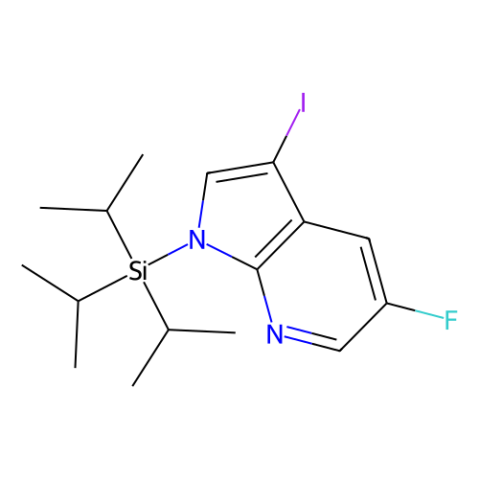 aladdin 阿拉丁 F479774 5-氟-3-碘-1-三异丙基硅烷基-1H-吡咯并[2,3-b]吡啶 928653-76-3 试剂级