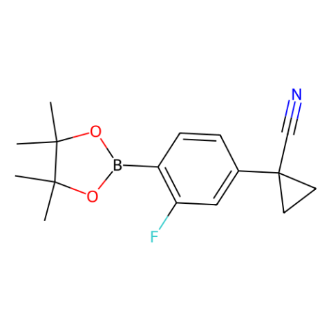 aladdin 阿拉丁 F590722 1-(3-氟-4-(4,4,5,5-四甲基-1,3,2-二氧硼杂环戊烷-2-基)苯基)环丙烷-1-甲腈 917397-94-5 98%