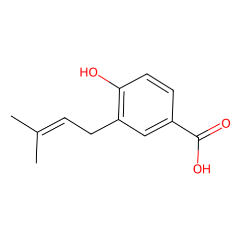 aladdin 阿拉丁 H586427 4-羟基-3-(3-甲基丁-2-烯-1-基)苯甲酸 1138-41-6 95%