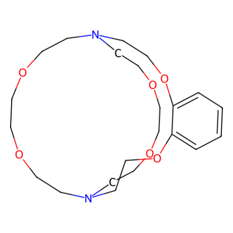 aladdin 阿拉丁 K332060 5,6-苯并-4,7,13,16,21,24-六氧杂-1,10-二氮杂二环[8.8.8]二十六碳-5-烯 31250-18-7 50 wt. % in toluene