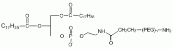 aladdin 阿拉丁 D163594 二硬脂酰基磷脂酰乙醇胺 PEG 胺, DSPE-PEG-NH2 MW 1000 Da
