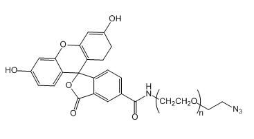 aladdin 阿拉丁 F163685 荧光素 PEG 叠氮, FITC-PEG-N3 MW 2000 Da