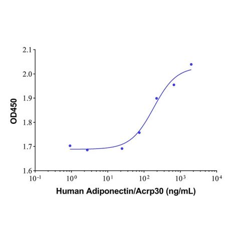 aladdin 阿拉丁 rp142573 Recombinant Human Adiponectin/Acrp30 Protein Animal Free, >95%(SDS-PAGE), Active, 293F, His tag, 19-244 aa