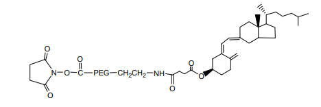 aladdin 阿拉丁 V164437 维生素D PEG N-羟基琥珀酰亚胺 MW 3400 Da