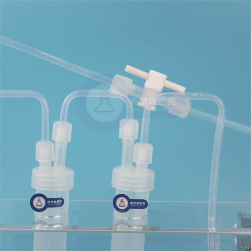特氟龙气体吸收装置串联PFA气体吸收瓶耐腐蚀低溶出析出