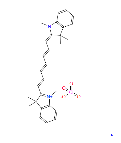 16595-48-5；1,1',3,3,3',3'-六甲基吲哚三羰花青高氯酸盐；