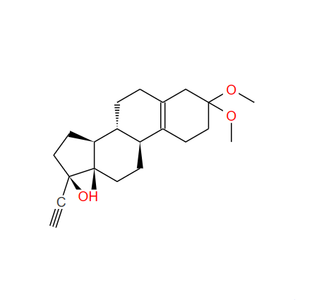 (8R,9S,13S,14S,17R)-17-乙炔基-3,3-二甲氧基-13-甲基-2,3,4,6,7,8,9,11,12,13,14,15,16,17-四氢叶酸-1H-环戊烷并[A]菲-17-醇；19669-65-9
