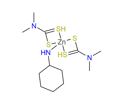 16509-79-8；(cyclohexylamine)bis(dimethyldithiocarbamato-S,S')zinc