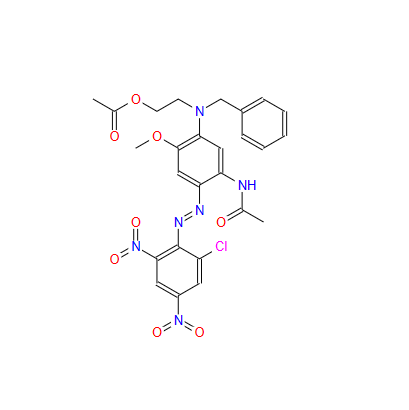 16421-40-2；N-[5-[[2-(乙酰氧基)乙基](苯甲基)氨基]-2-[(2-氯-4,6-二硝基苯基)偶氮]-4-甲氧基苯基]乙酰胺
