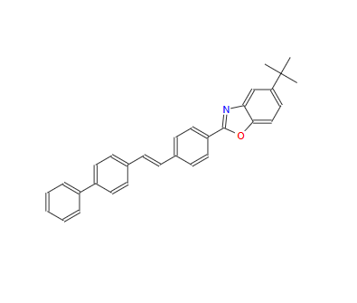 16143-18-3；2-[4-(2-[1,1'-biphenyl]-4-ylvinyl)phenyl]-5-tert-butylbenzoxazole