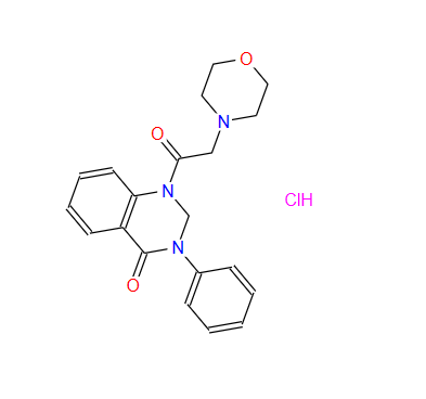 19395-78-9；2,3-dihydro-1-(morpholinoacetyl)-3-phenylquinazolin-4(1H)-one monohydrochloride