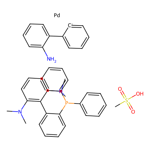 aladdin 阿拉丁 M282871 甲磺酸钠[2-二苯基膦基-2''，6''-双（二甲基氨基）-1,1-联苯]（2''-氨基-1,1''-联苯-2-基）钯（II） 1447963-74-7 [PhCPhos Palladacycle Gen. 3]