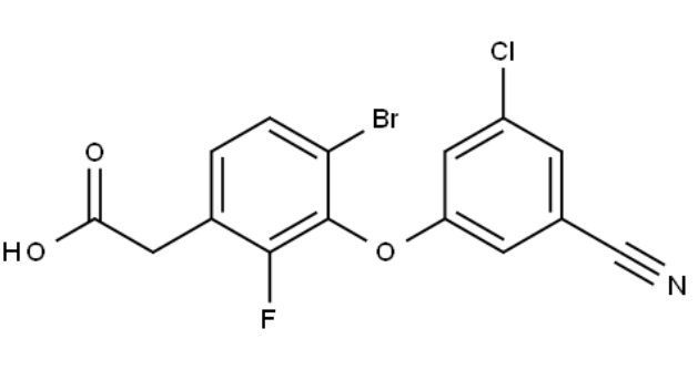 [4-溴-3-(3-氯-5-氰基苯氧基)-2-氟苯基]乙酸