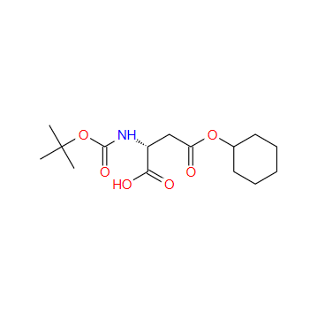 112898-18-7；N-叔丁氧羰酰基-D-天冬氨酸 4-环己酯；Boc-D-aspartic acid 4-cyslohexyl ester