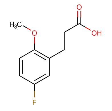 3-(5-氟-2-甲氧基苯)丙酸；900021-53-6；5'-Fluoro-2'-Methoxyphenylpropionic acid