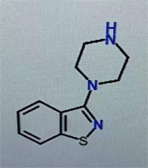 3-（1-哌嗪基)-1,2-苯并异噻唑