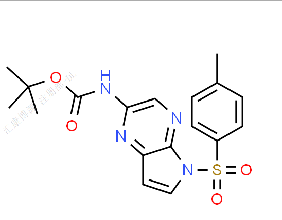N-[5-[(4-甲基苯基)磺酰基]-5H-吡咯并[2,3-b]吡嗪-2-基]氨基甲酸叔丁酯