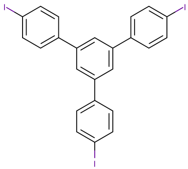 1,3,5-三(4-碘苯基)苯;外观:浅黄色粉末;可提供大数量定制，按需分装！