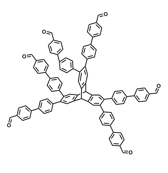 2883410-11-3；9,10-二氢-9,10-[1,2]苯蒽-2,3,6,7,14,15-己基)六([1,1'-联苯]-4-甲醛