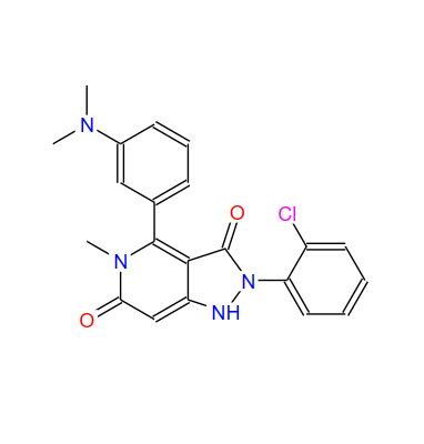 1218942-37-0；2-(2-氯苯基)-4-[3-(二甲基氨基)苯基]-5-甲基-1H-吡唑并[4,3-C]吡啶-3,6(2H,5H)-二酮