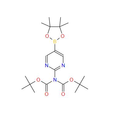 1190423-36-9；2-(N,N-二BOC-氨)嘧啶-5-硼酸,频哪醇酯；2-(N,N-BisBOC-Amino)pyrimidine-5-boronic acid, pinacol ester