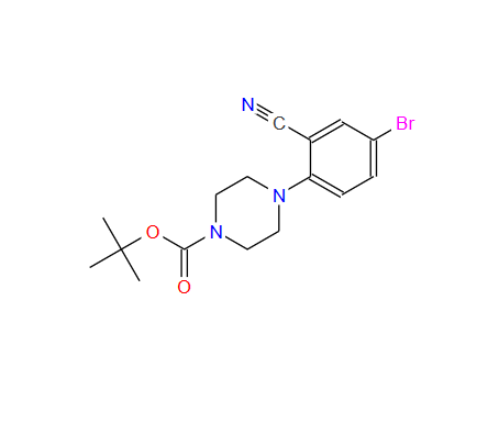 791846-40-7；1-BOC-4-(4-溴-2-氰基苯基)哌嗪；1-BOC-4-(4-BROMO-2-CYANOPHENYL)PIPERAZINE