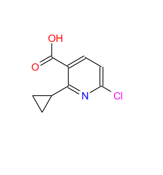 862695-75-8；6-氯-2-环丙基烟酸；6-Chloro-2-cyclopropylnicotinic acid